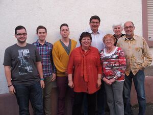 von links: C.Herbon, P.Pazdzierski, J.Marx, J.Bernack, S.Rebmann, C.Haber, G.Hoffmann, H.Becker